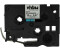 vhbw Schriftband-Kassette kompatibel mit Brother P-Touch H101TB, H105, H105VP, H107B, H108 Schwarz auf Weiß
