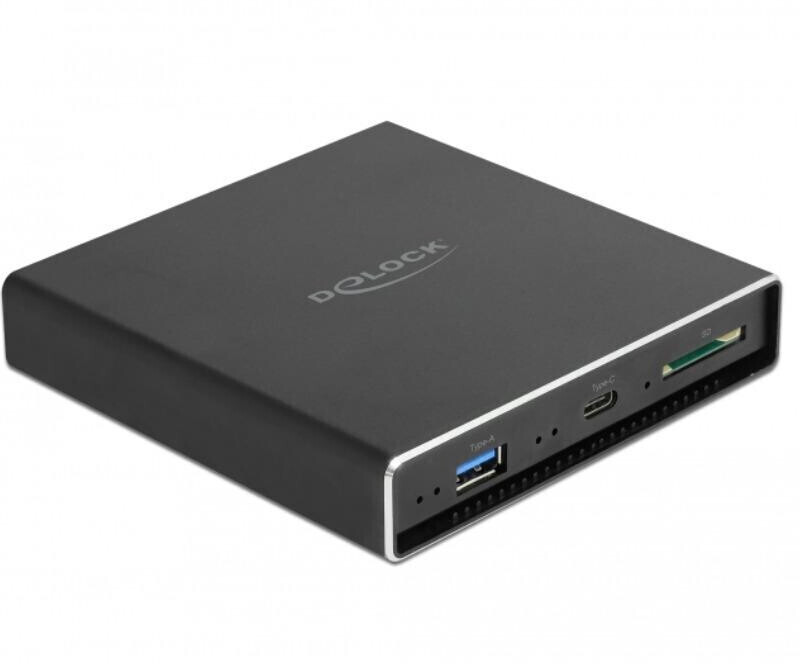 DeLock External Enclosure 2.5 SATA HDD / SSD USB-C USB-A SD (42618)