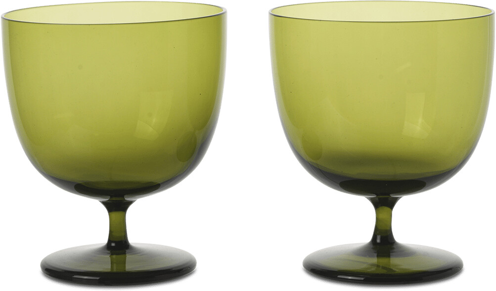 ferm LIVING Host water glass 20 cl pack of 2 Moss Green