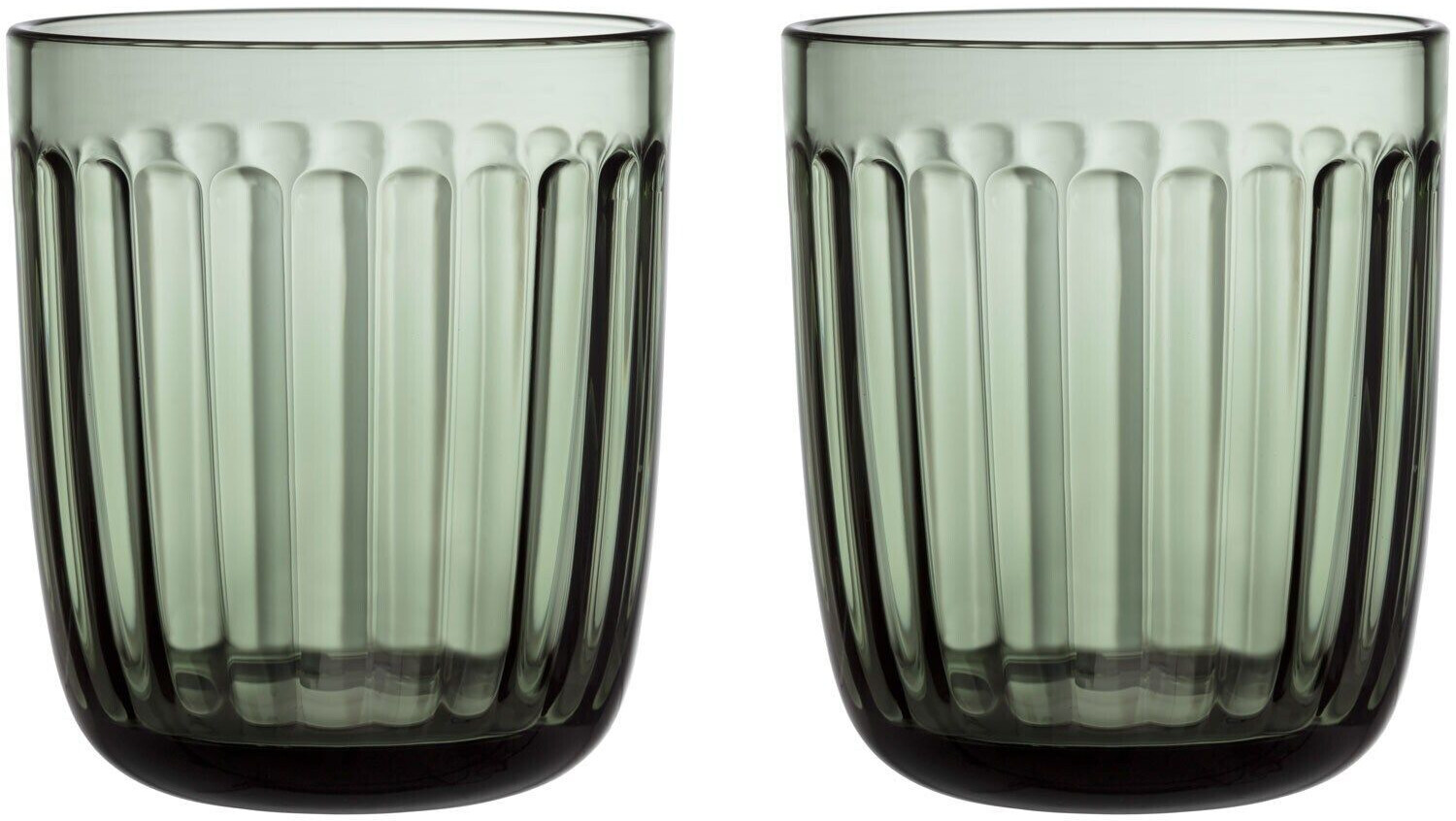 iittala Raami water glass 26 cl pack of 2 fir green