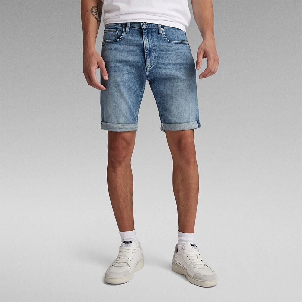 G-Star 3301 Slim Fit Denim Shorts (D10481-D441-G347) blue