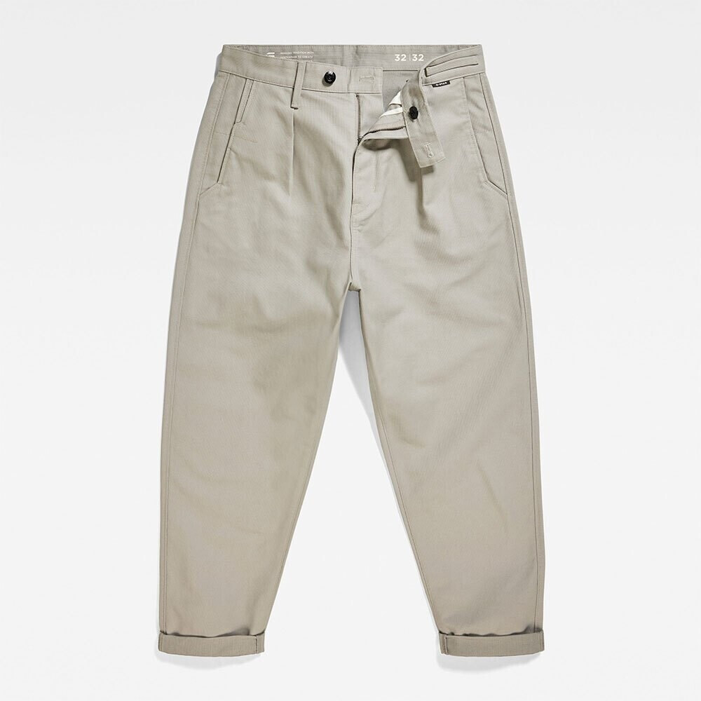 G-Star Pleated Relaxed Fit Chino Pants (D20147-D190-G106) beige