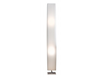SalesFever Parto Stehlampe Plissee Latex-Lampenschirm verchromtes Metall  weiß 120 cm ab 47,59 € | Preisvergleich bei