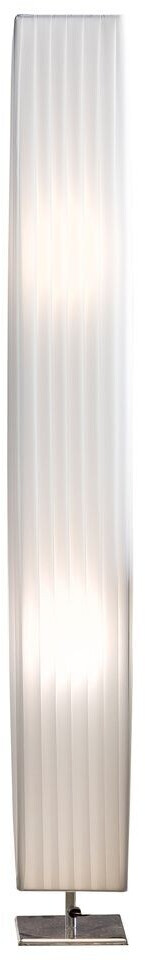 SalesFever Parto Stehlampe Plissee Latex-Lampenschirm verchromtes Metall  weiß 120 cm ab 47,59 € | Preisvergleich bei
