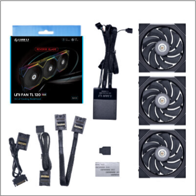 Lian Li UNI FAN TL 120 Reverse Black 3-pack