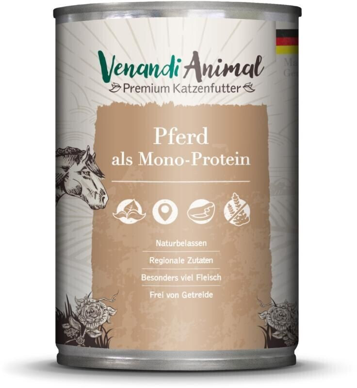 Venandi Animal Adult cat wet food horse monoprotein 400g
