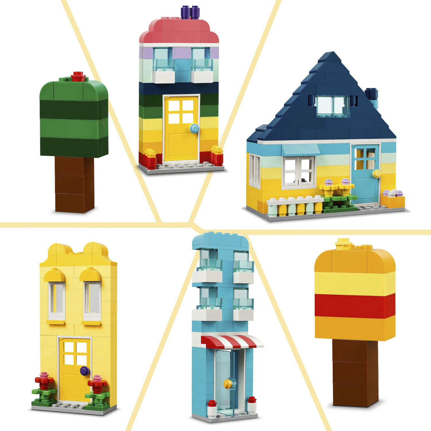 LEGO Classic Case Creative, Set Costruzioni in Mattoncini, Giochi Creativi  per Bambini e Bambine da 4 Anni in su, Modellini di Casa Giocattolo con  Accessori per Giovani Costruttori 11035 : : Giochi