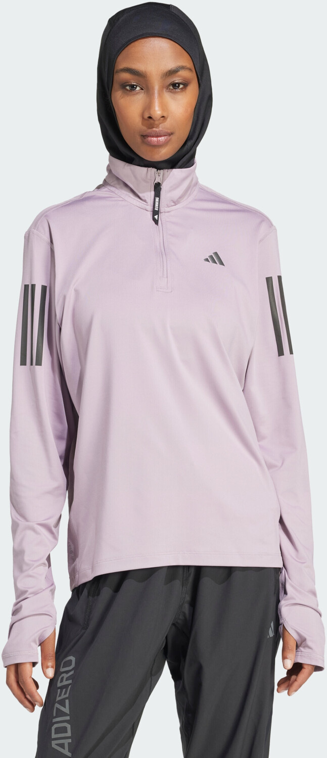 Adidas Own the Run Half-Zip Women (IN2968) preloved fig
