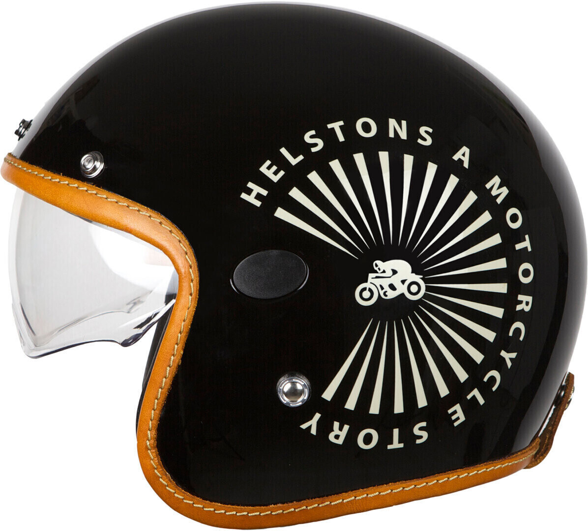 Photos - Motorcycle Helmet Helstons Helston's Helston's Sun Carbon black 