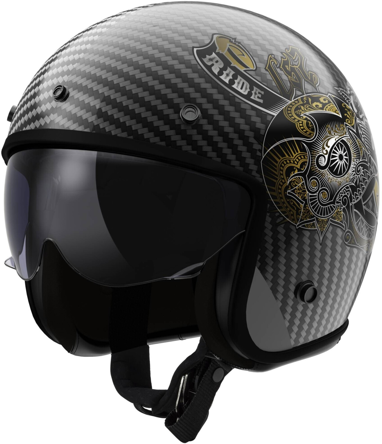 LS2 OF601 Bob II Carbon Custom noir