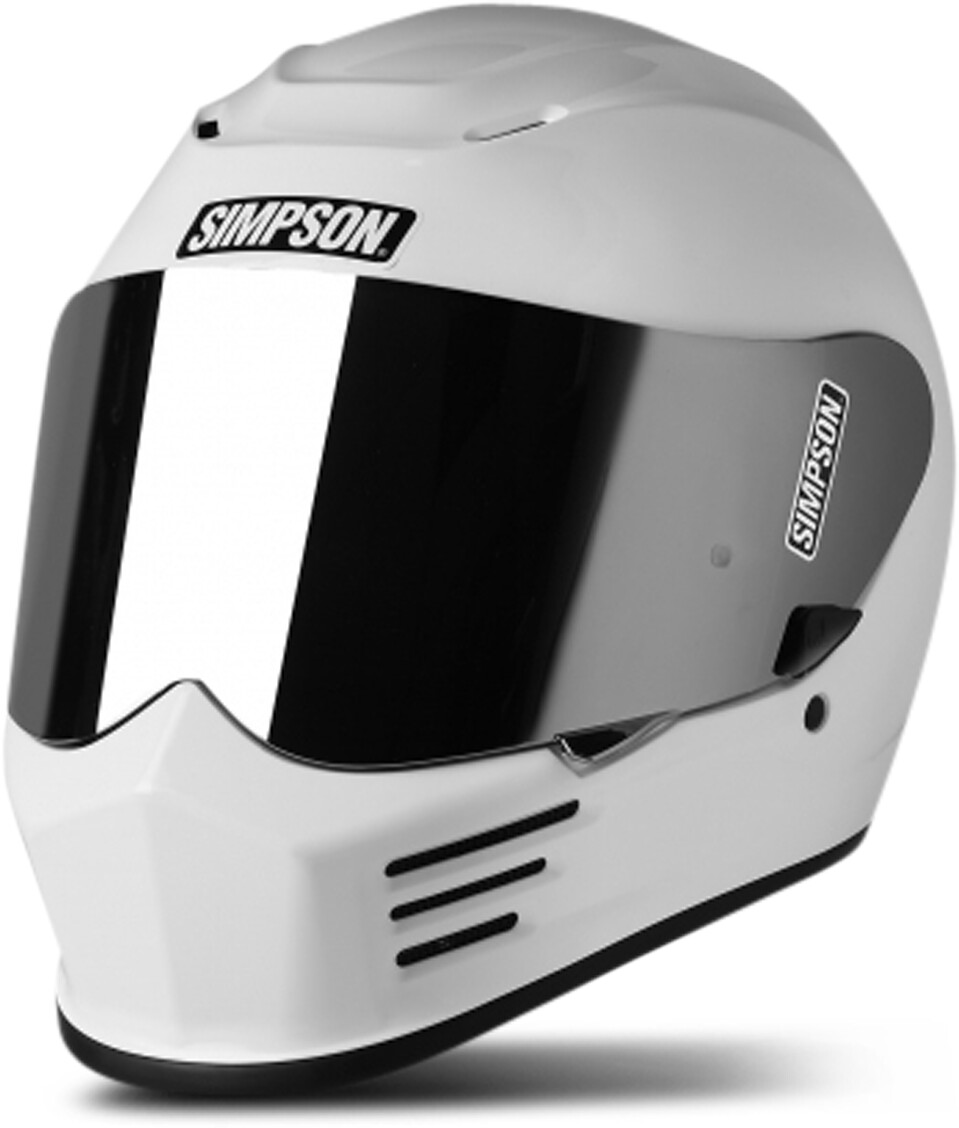 Simpson Speed Full Face Helmet Solid white