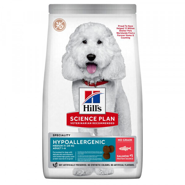 Hill's SCIENCE PLAN Hypoallergenic Medium Adult wet dog food 2,5kg au ...