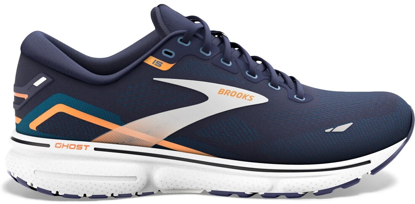 Brooks Ghost 15 (110393) peacoat/blue/orange pop (medium)
