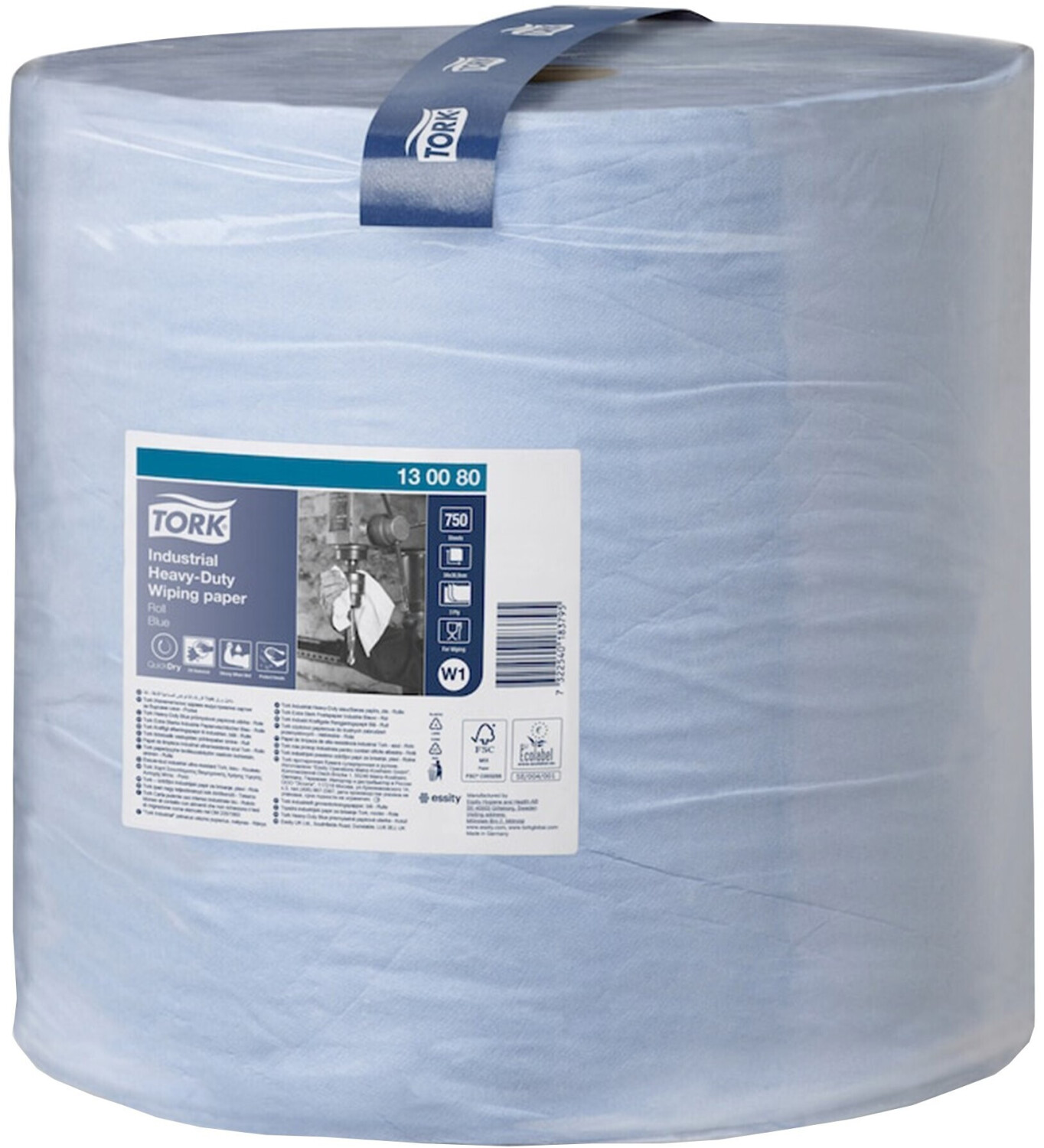 Tork W1 Industrial paper wipes (1 x 750 sheets)