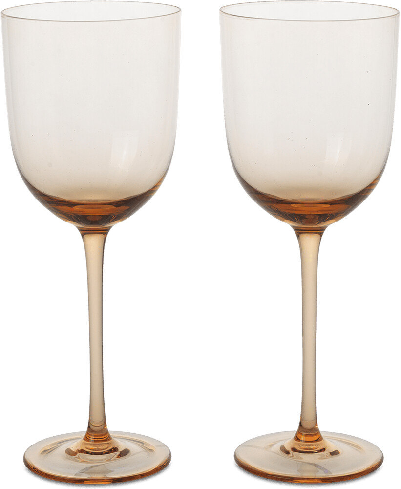 ferm LIVING Host white wine glass 30 cl pack of 2 Blush