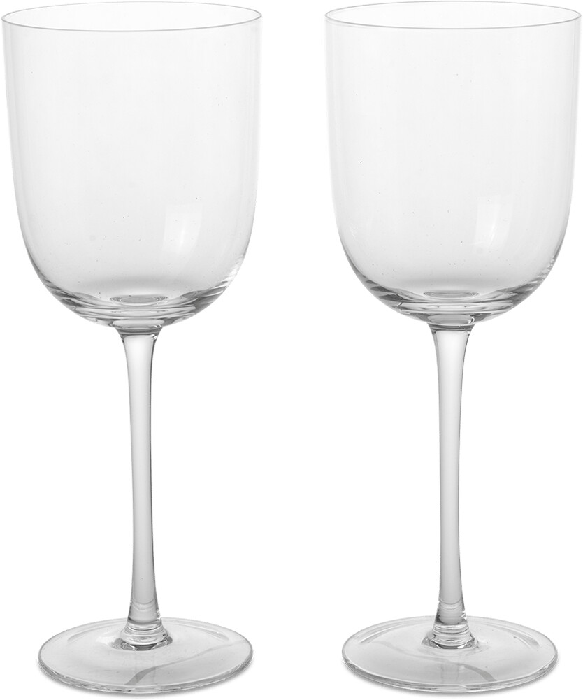 ferm LIVING Host white wine glass 30 cl pack of 2 clear