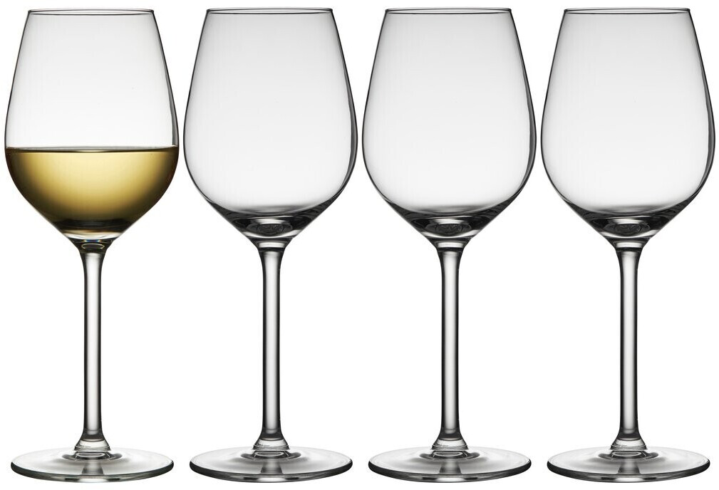 Lyngby Glas Juvel white wine glass 38 cl pack of 4 clear