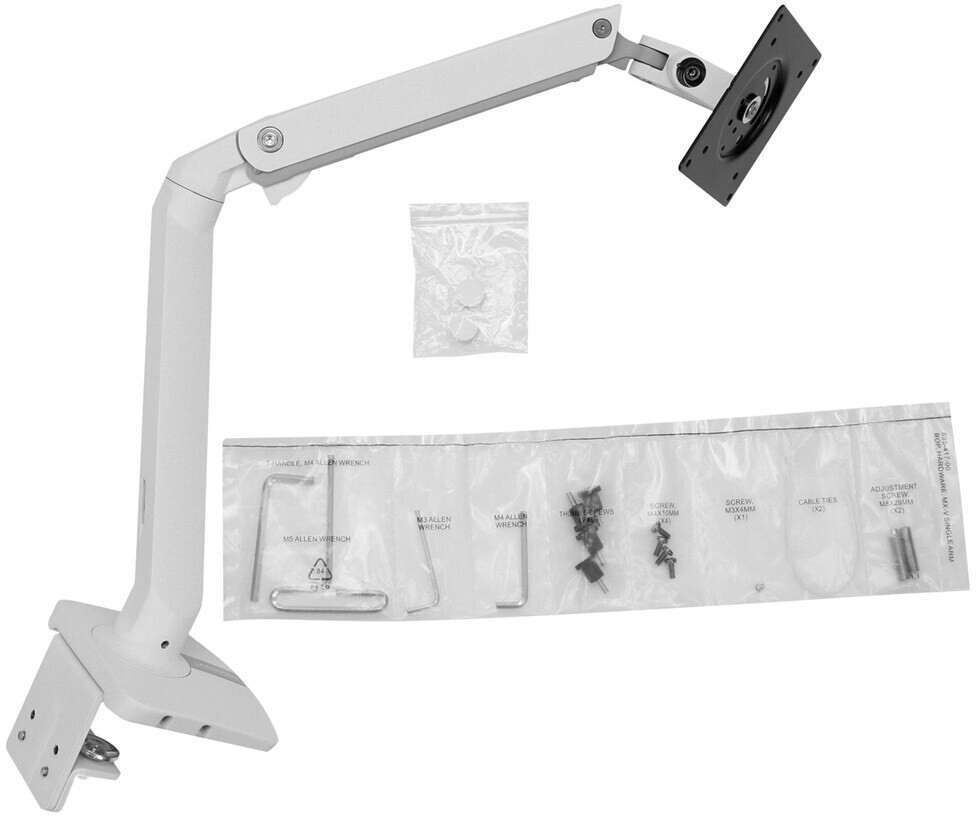 Ergotron MXV Desk Monitor Arm White (45-486-216)