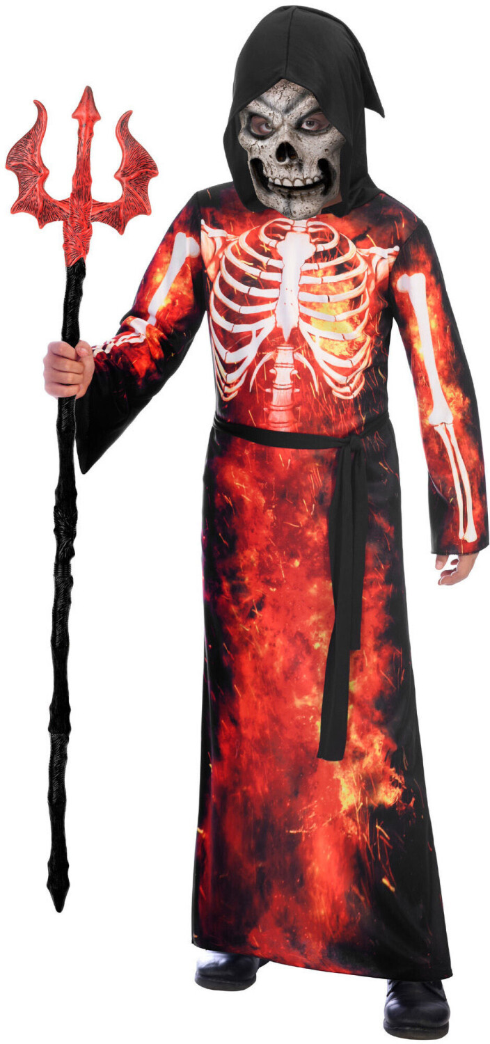 Amscan Costume Burning Skeletton 8-10 Years