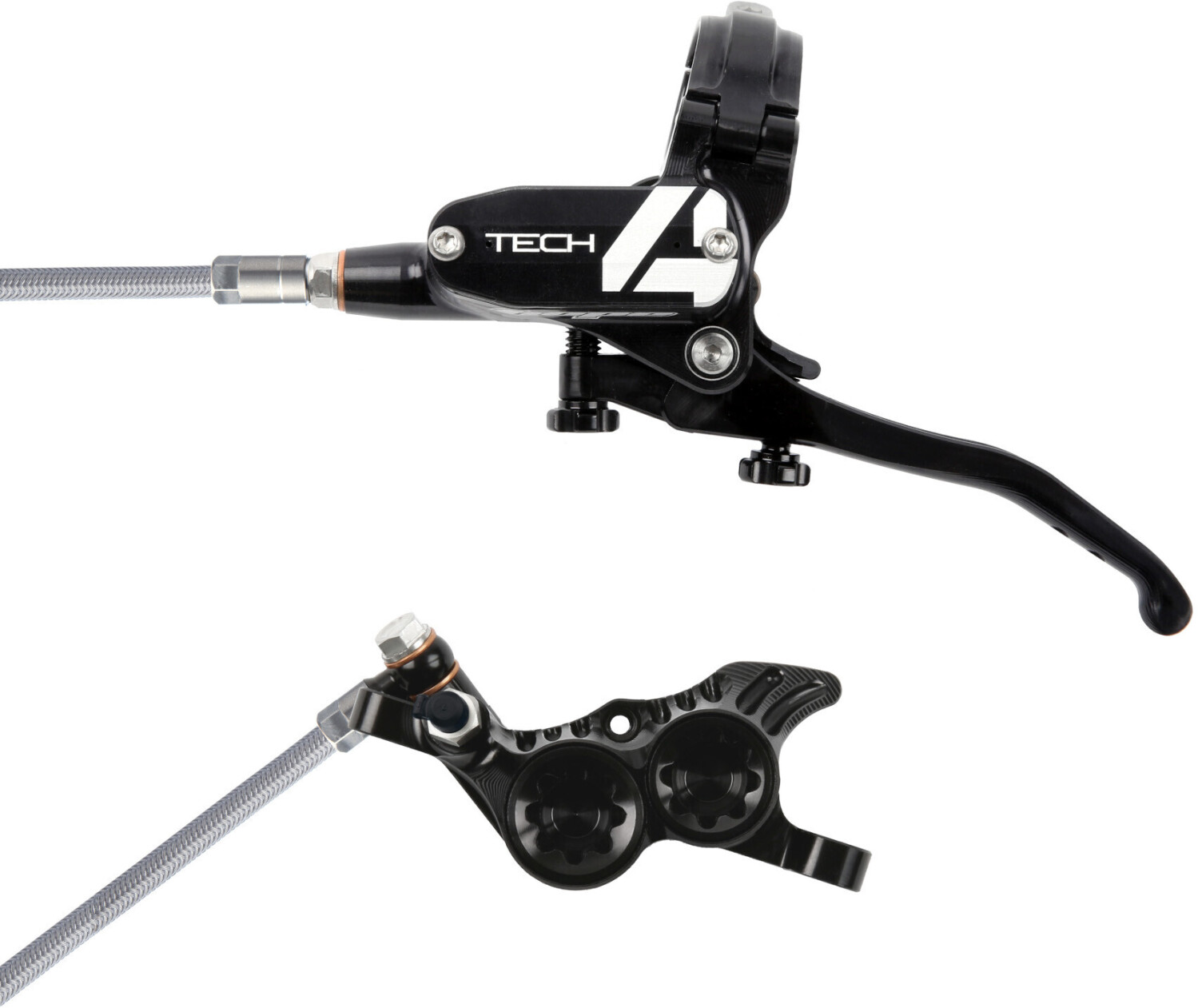 Hope 4 V4 front disc break black Stahlflex