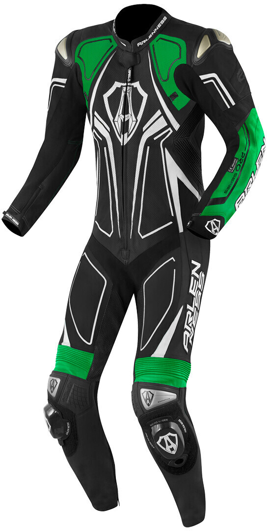 Photos - Motorcycle Clothing Arlen Ness Conquest 1pcs. black/green 