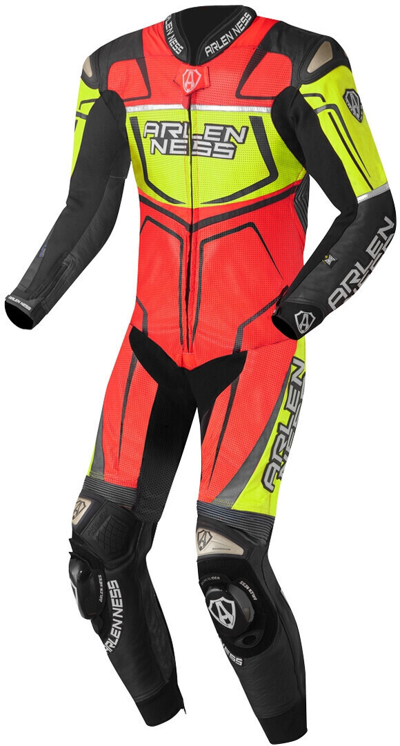 Photos - Motorcycle Clothing Arlen Ness Alcarras Race perforated 1pcs. black/red/yellow 