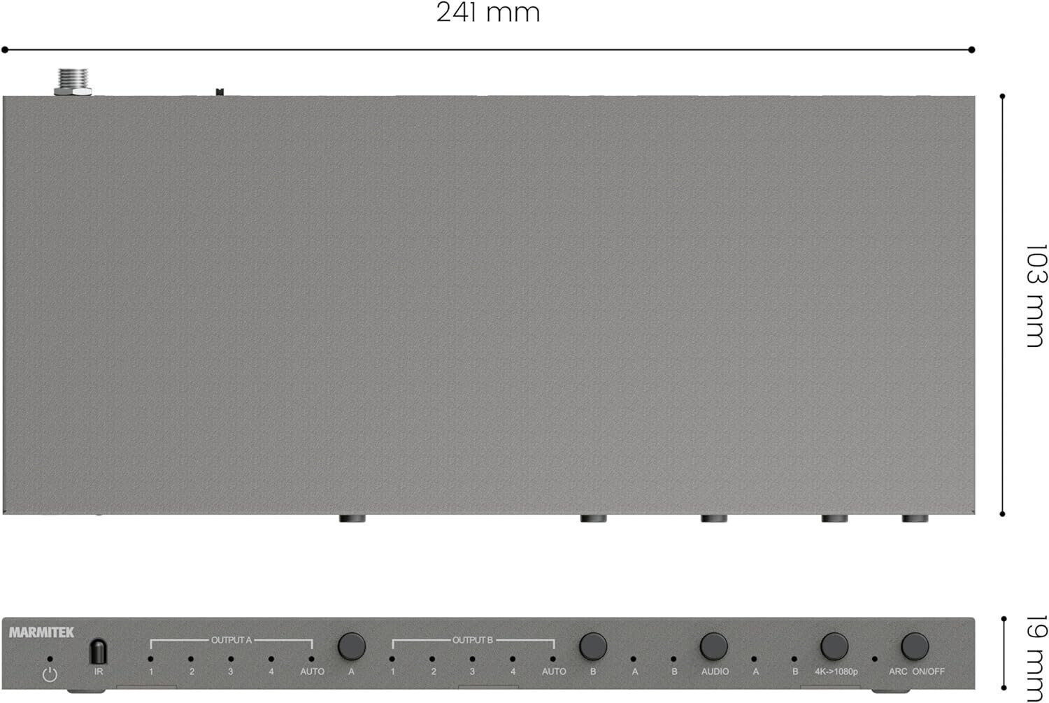 Marmitek MS420 HDMI Matrix Switch 4x2