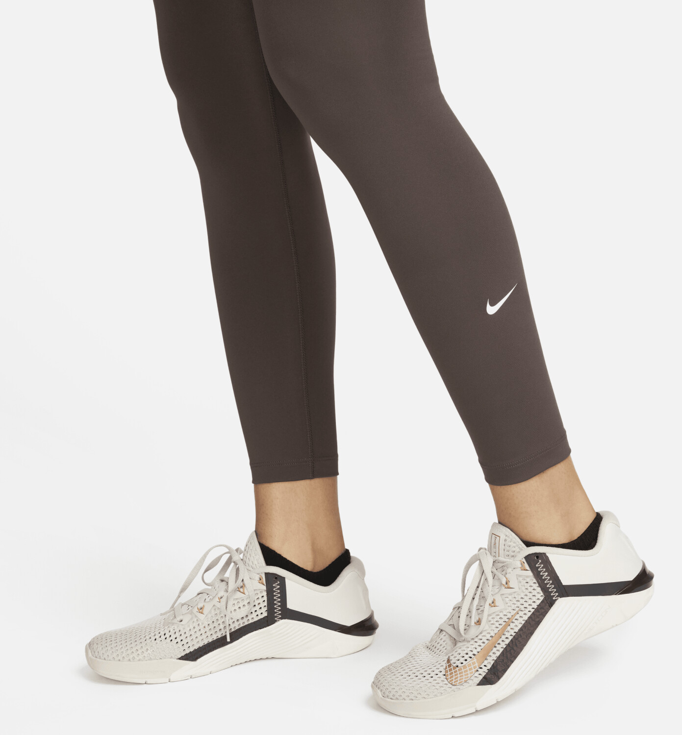 Buy Nike One Women's High-Rise Leggings (DM7278) baroque brown/white from  £44.99 (Today) – Best Deals on