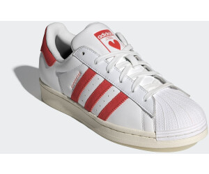 Adidas superstar white red 2025