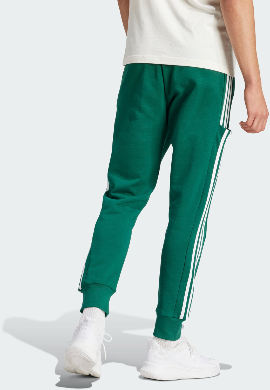 Adidas Essentials French Terry Tapered Cuff 3 Stripes Pants Men IS1392 collegiate green ab 54 30 Preisvergleich bei idealo