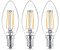 Philips LED candle lamp E14 B35 4.3W clear pack of 3 F