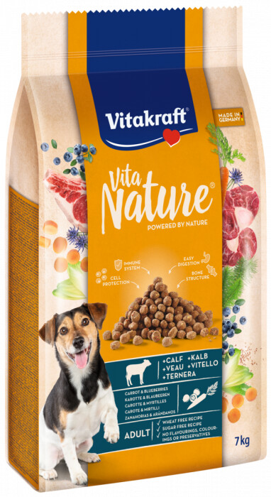 Vitakraft Vita Nature Hund Trockenfutter Kalb, Karotte & Blaubeere ab