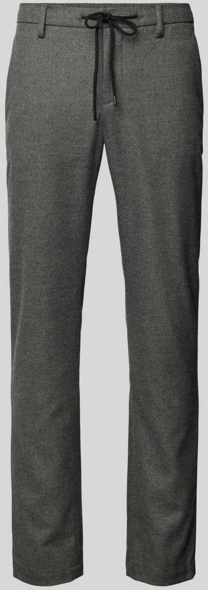 Alberto Jump slim fit flannel trousers, gray mottled