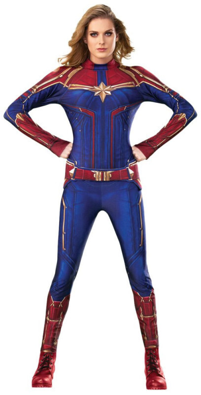 Amscan Captain Marvel ladies costume deluxe blue