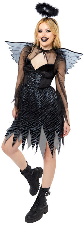 Amscan Fallen Angel ladies costume black