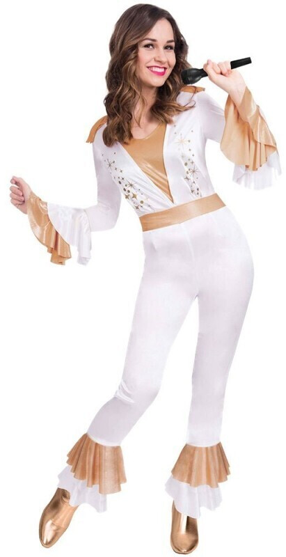 Amscan Mira Disco Queen ladies costume white/gold