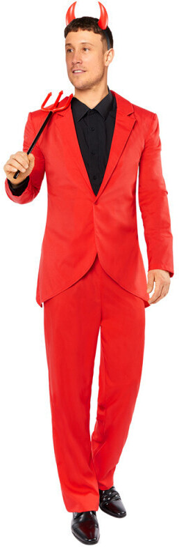 Amscan Monsieur Devil men's costume red