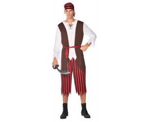 Amscan Piet Reibeisen Piraten Kostüm für Herren schwarz/weiß/rot ab 19,99 €