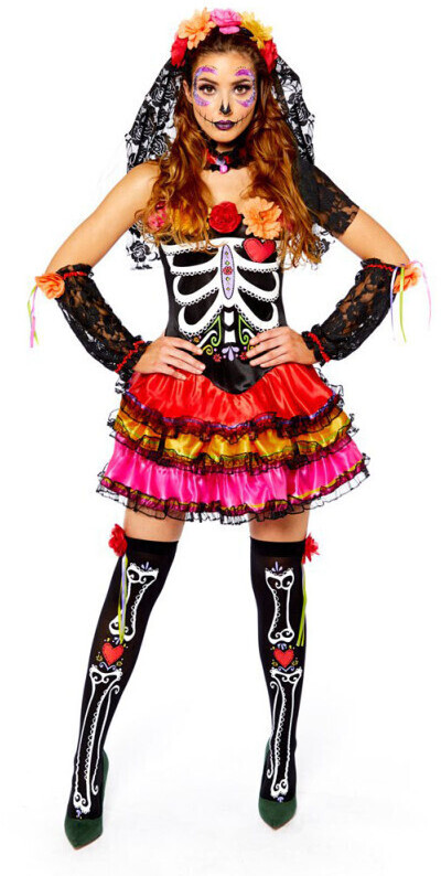 Amscan Senorita Rosana Day of the Dead costume colorful
