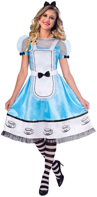 Amscan Enchanting fairy tale Alice ladies costume blue