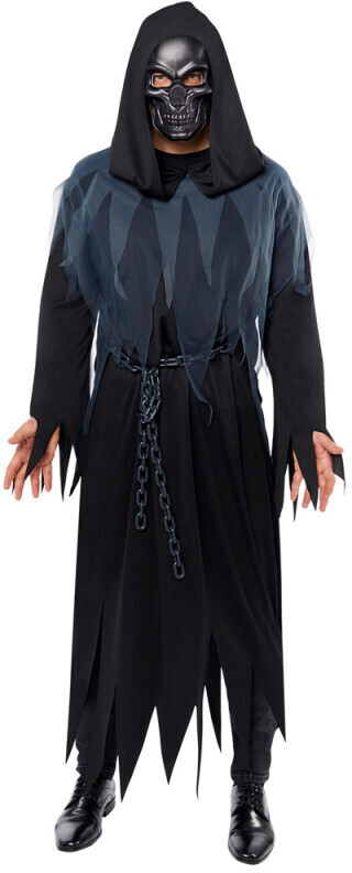 Amscan Zombie Grim Reaper Horror costume for men gray