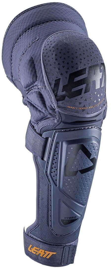 Leatt 3DF Hybrid EXT Motocross knee/shinboneschoner blue