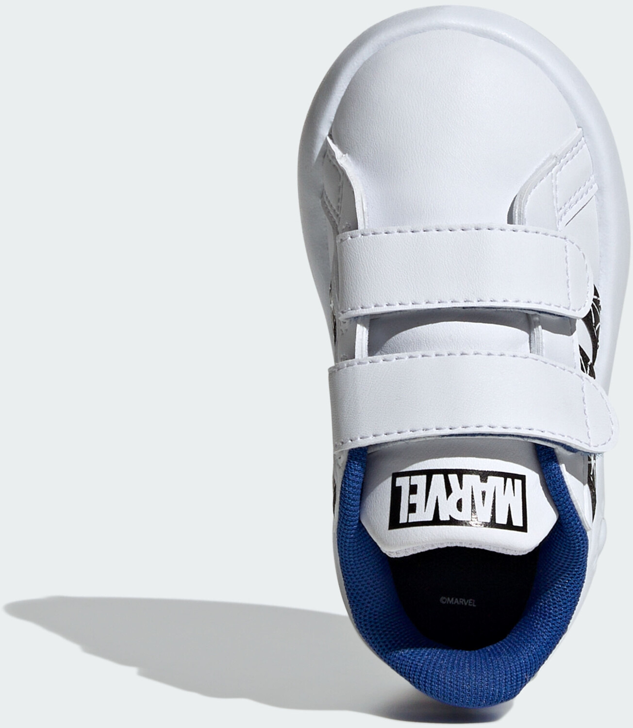 Shop Adidas Marvel s Spider Man Grand Court Kids cloud white core black royal blue ID8017 from 22.40 Today Best Deals on idealo