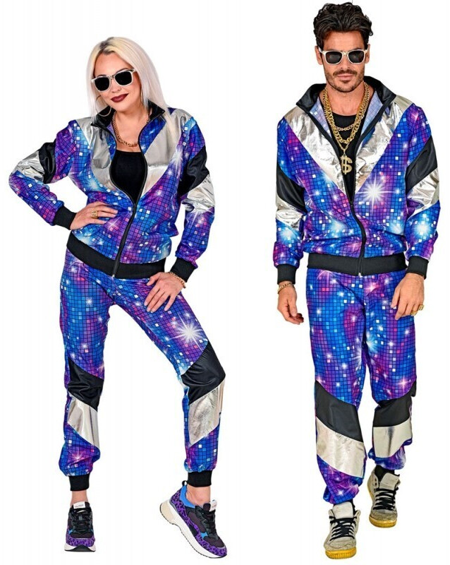 Widmann 80s jogging suit Discodancer blue
