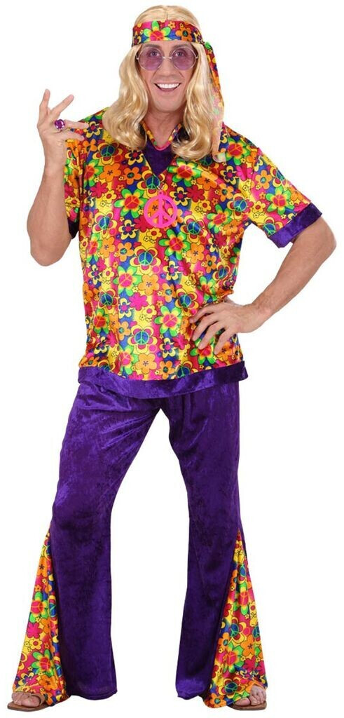 Widmann Hippie Dude costume for men colorful