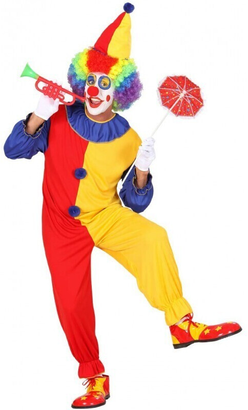 Widmann Classic colorful clown costume men colorful