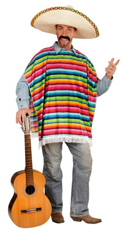 Widmann Mexican poncho men colorful