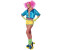 Smiffy's 80er Jahre Neon Skater Girl Kostüm bunt