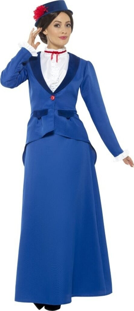 Smiffy's Florien Victorian Nanny ladies costume blue