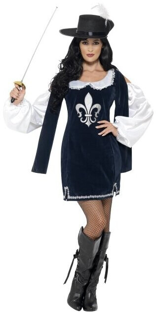 Smiffy's Lady Arina musketeer costume ladies blue/white